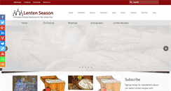 Desktop Screenshot of lenten-season.com