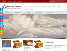 Tablet Screenshot of lenten-season.com